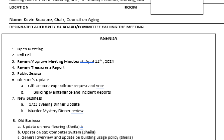 05-09-24 COA board meeting 